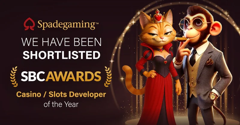 Spadegaming shortlisted, SBC Awards, Casino/Slots Developer of the Year